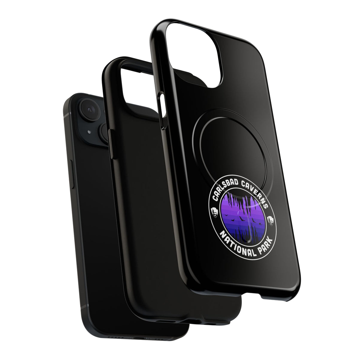 Carlsbad Caverns National Park iPhone Case with MagSafe - Round Emblem Design