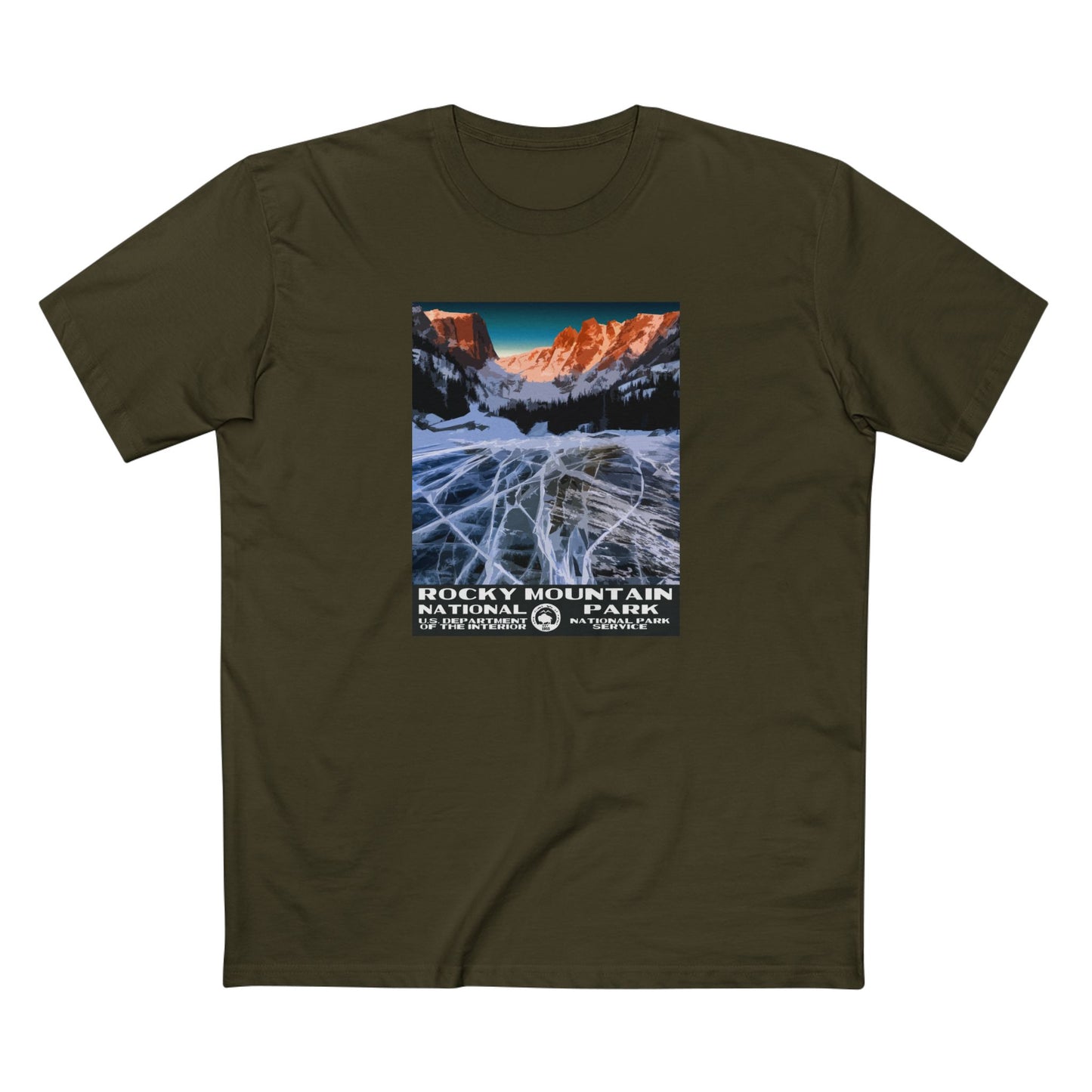 Rocky Mountain National Park T-Shirt in Army