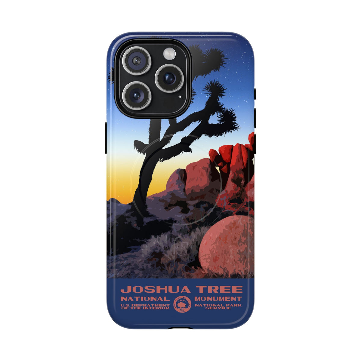 Joshua Tree National Park iPhone Case with MagSafe - Night