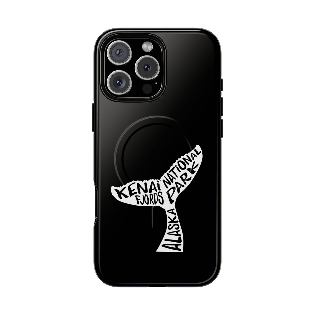 Kenai Fjords National Park iPhone Case with MagSafe - Humpback Whale Tail Design