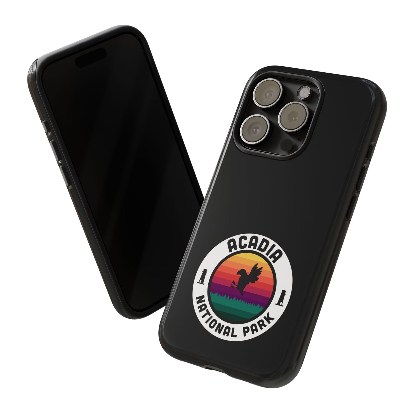 Acadia National Park Phone Case - Round Emblem Design