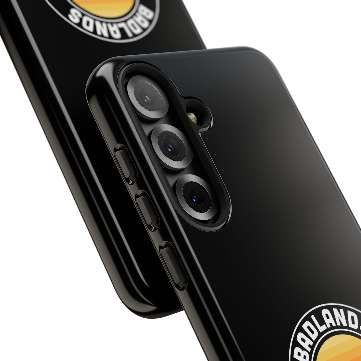 Badlands National Park Phone Case - Round Emblem Design