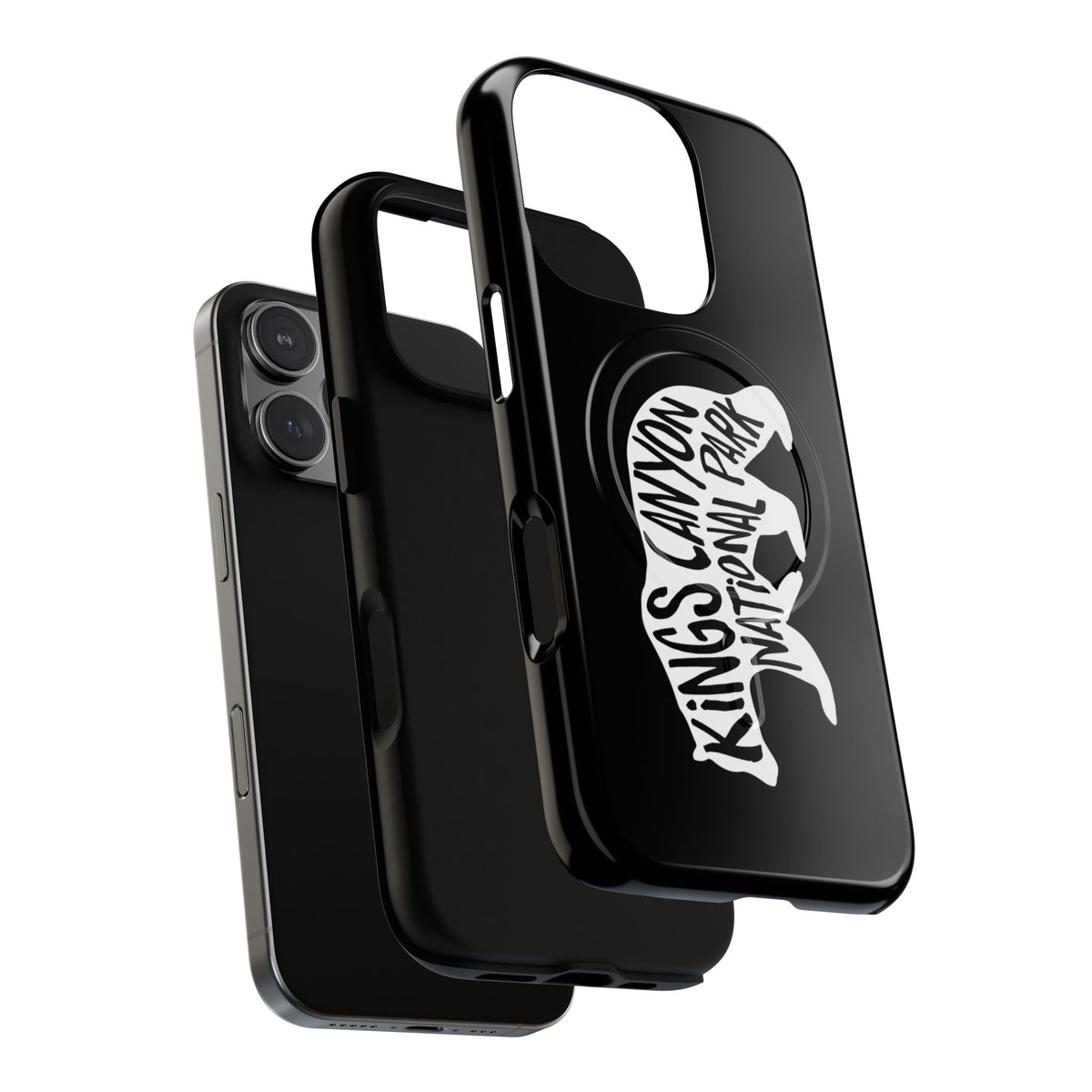 Kings Canyon National Park iPhone Case with MagSafe - Black Bear Design