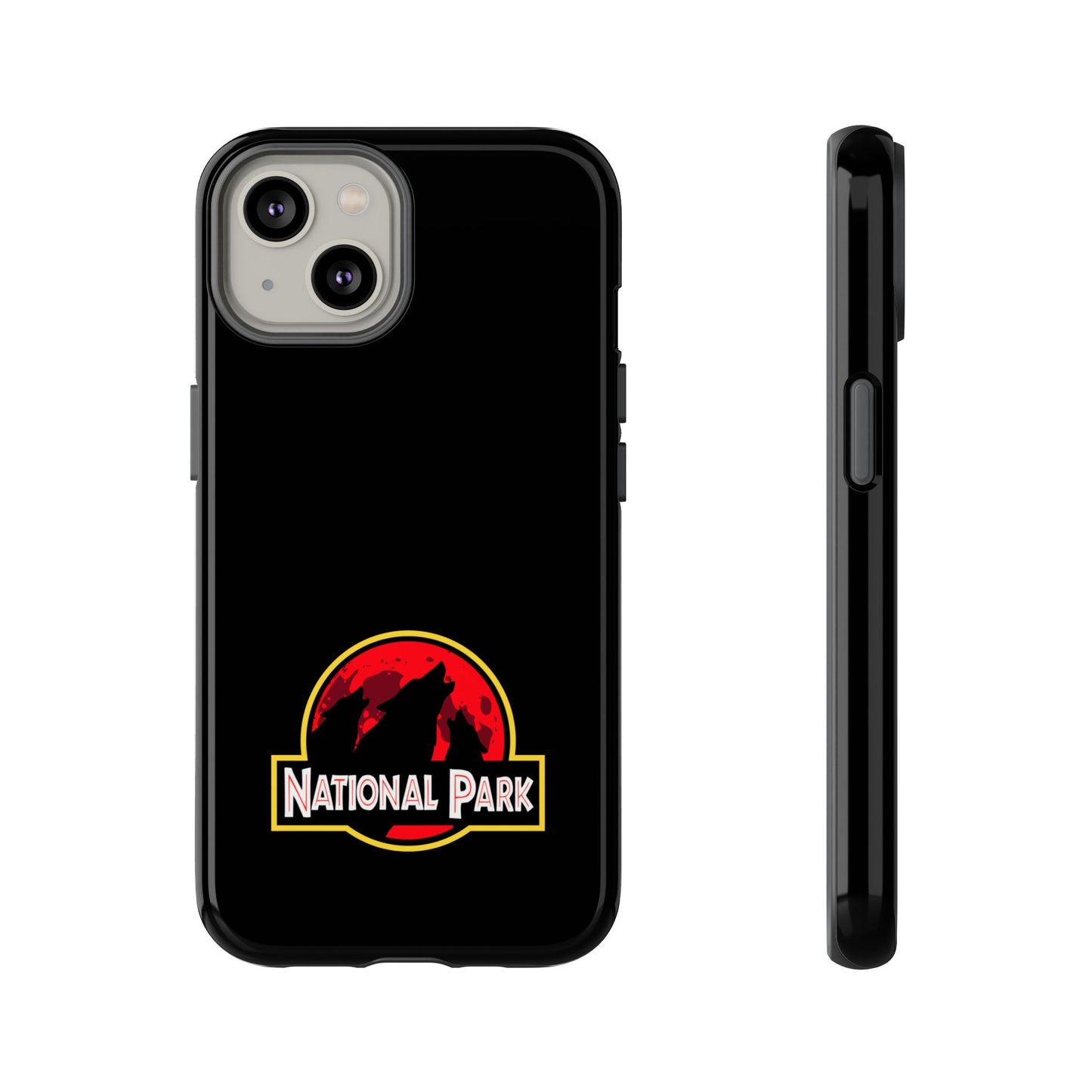 3 Wolf National Park iPhone Case - Parody Logo