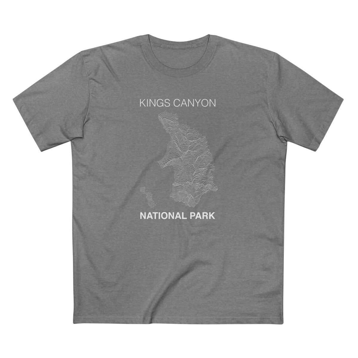 Kings Canyon National Park T-Shirt Lines in Athletic Heather