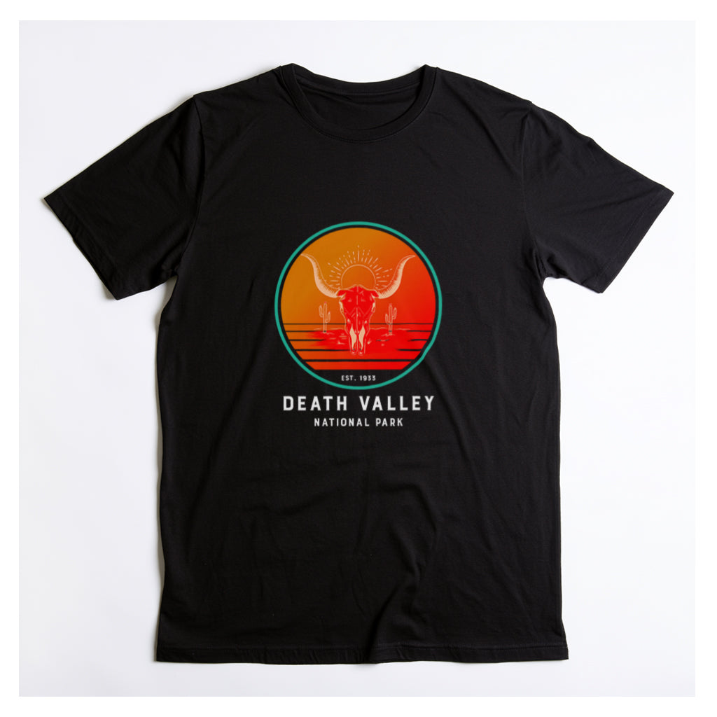 Death Valley National Park T-Shirt - Skull in Black