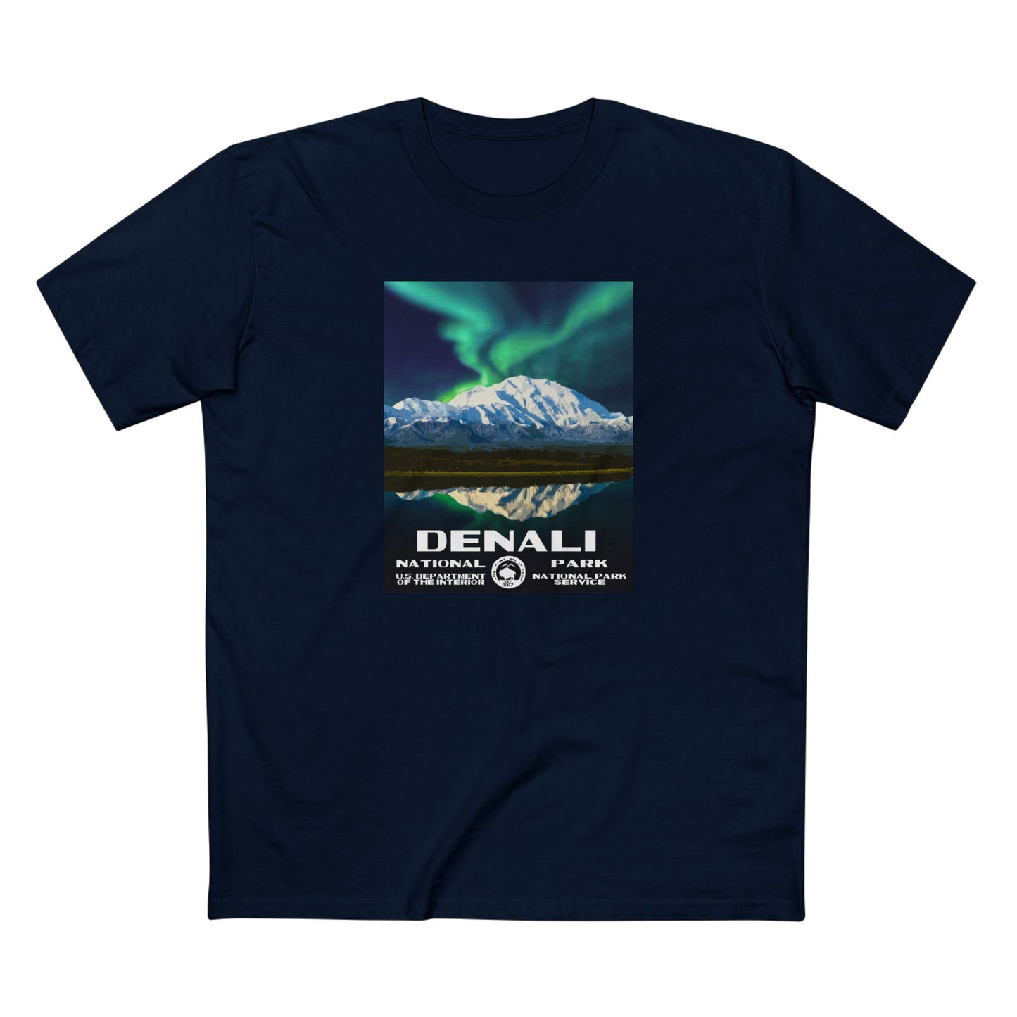 Denali National Park T-Shirt - WPA Design in Navy