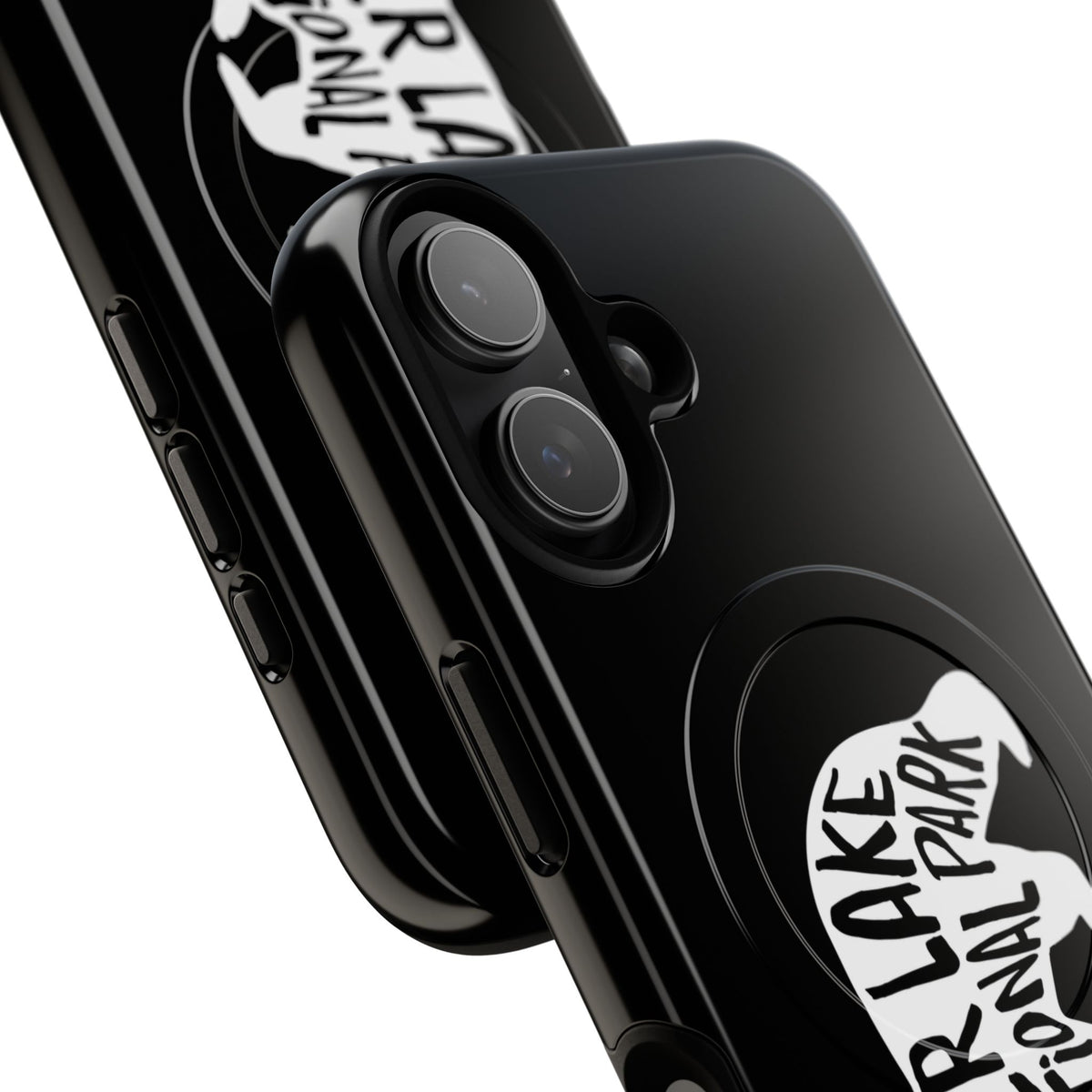 Crater Lake National Park iPhone Case with MagSafe - Black Bear Design