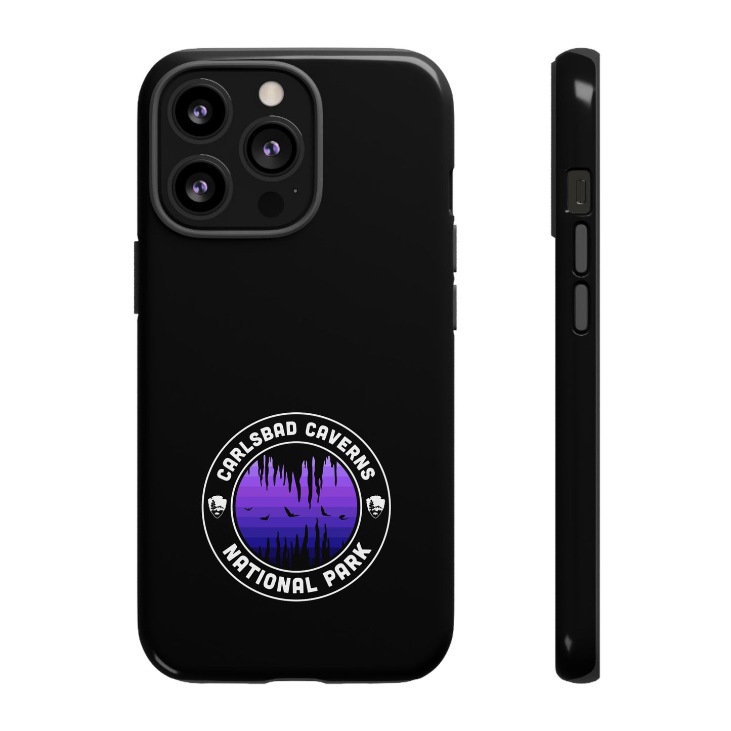 Carlsbad Caverns National Park Phone Case - Round Emblem Design