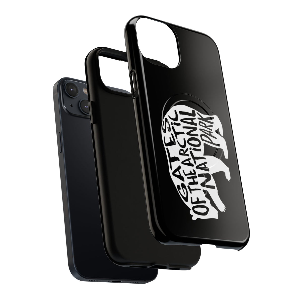 Gates of the Arctic National Park iPhone Case with MagSafe - Grizzly Bear Design