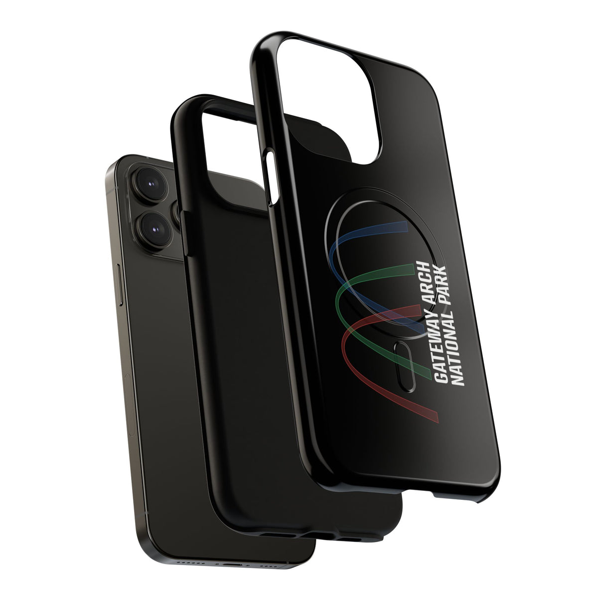 Gateway Arch National Park iPhone Case with MagSafe - Histogram Design