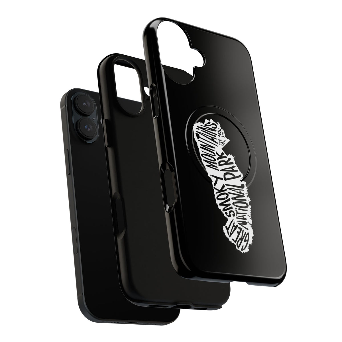 Great Smoky Mountains National Park iPhone Case with MagSafe - Map Design
