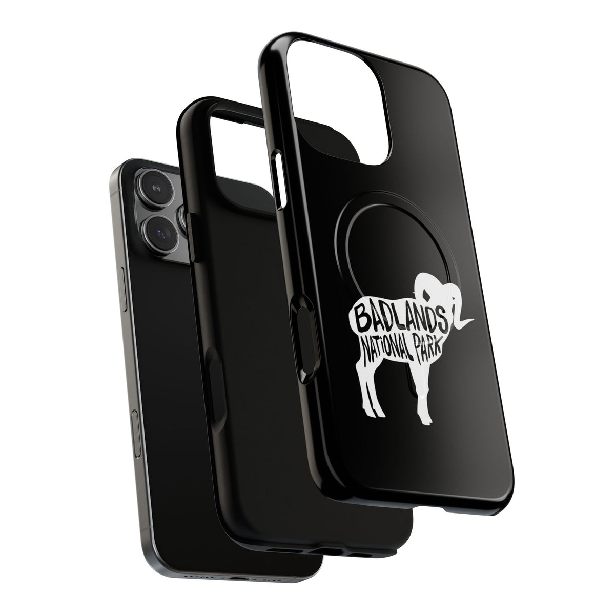 Badlands National Park iPhone Case with MagSafe - Bighorn Sheep Design