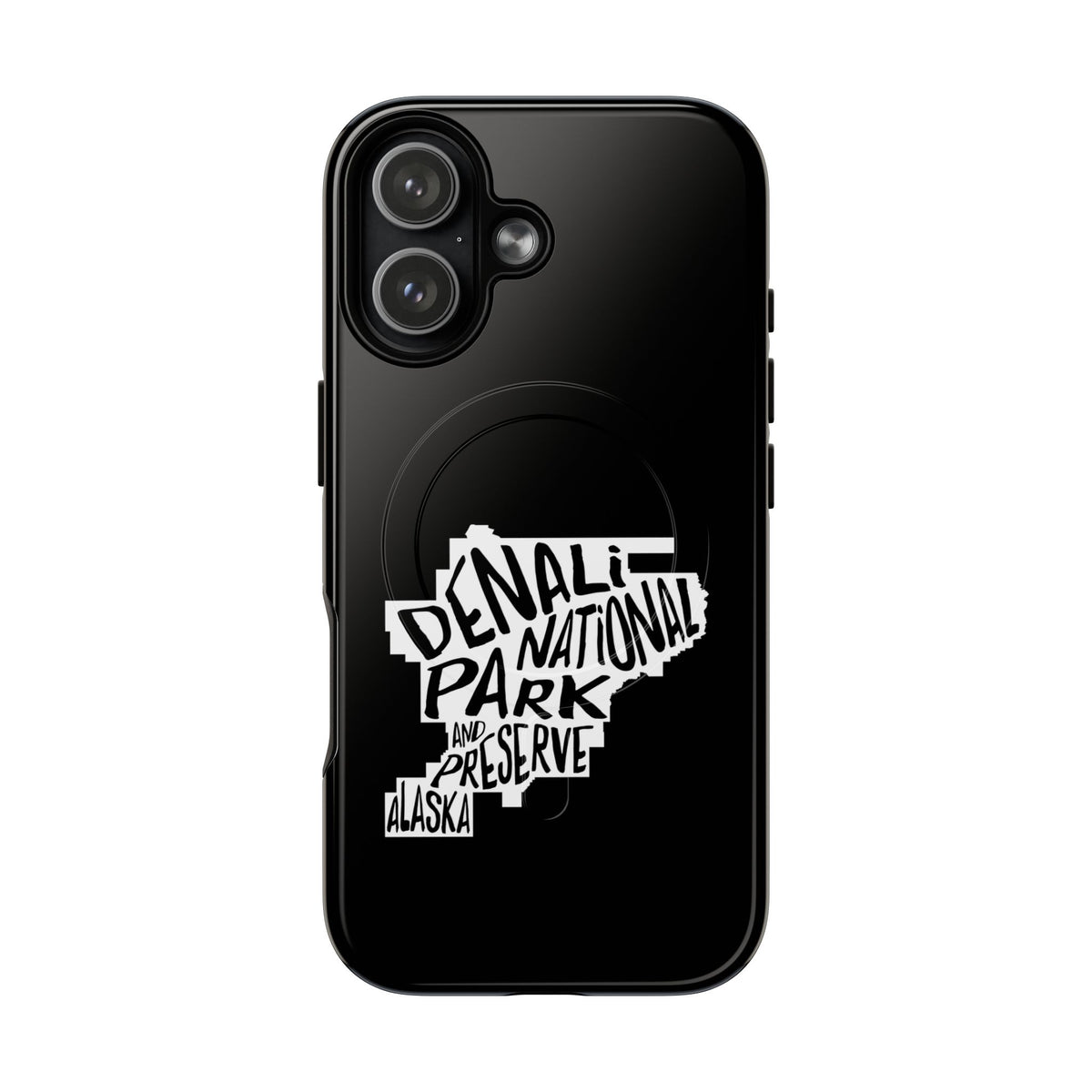 Denali National Park iPhone Case with MagSafe - Map Design