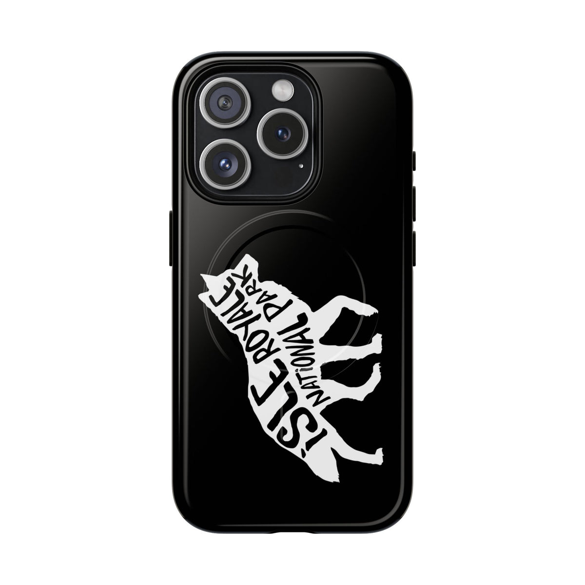 Isle Royale National Park iPhone Case with MagSafe - Wolf Design