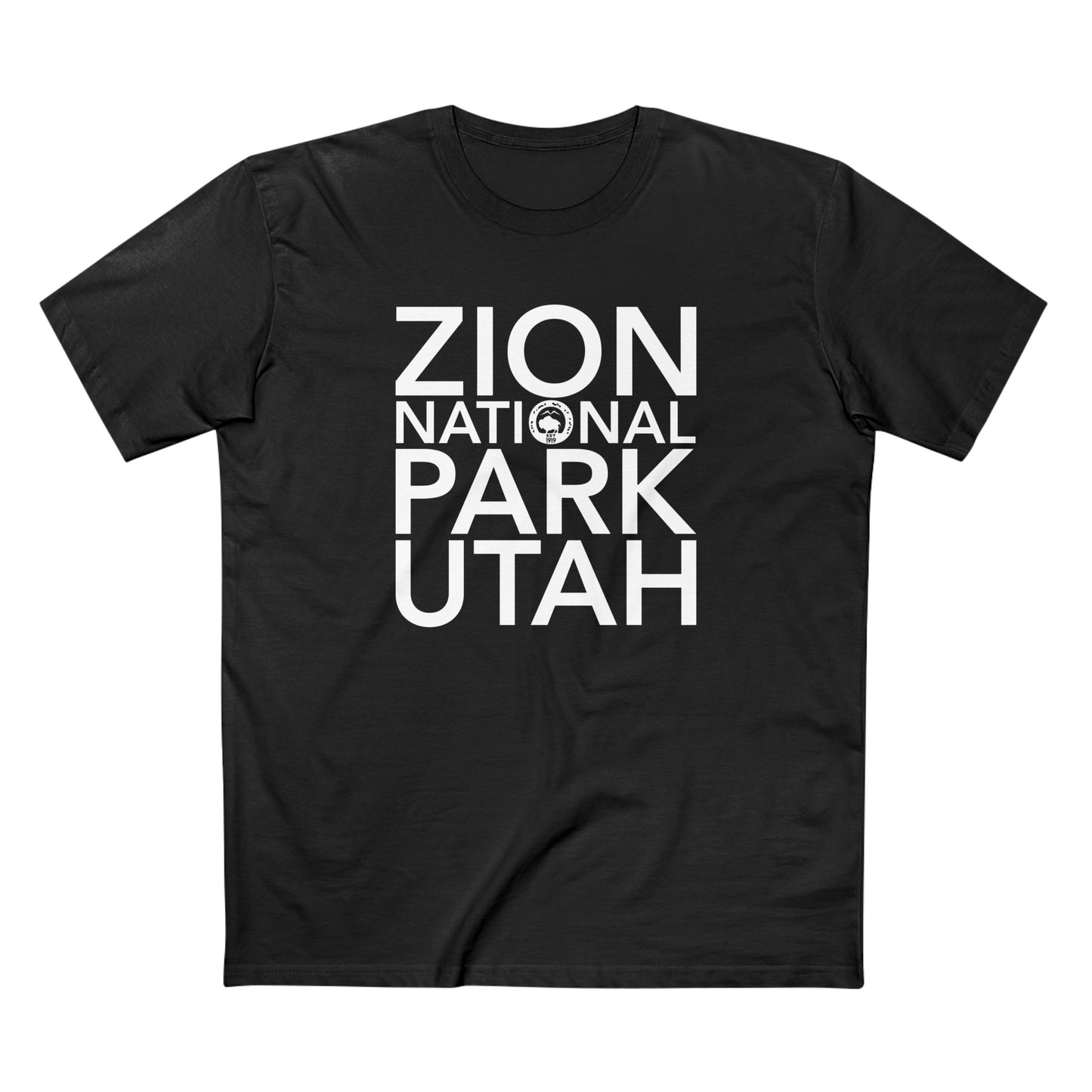 Zion National Park T-Shirt Block Text