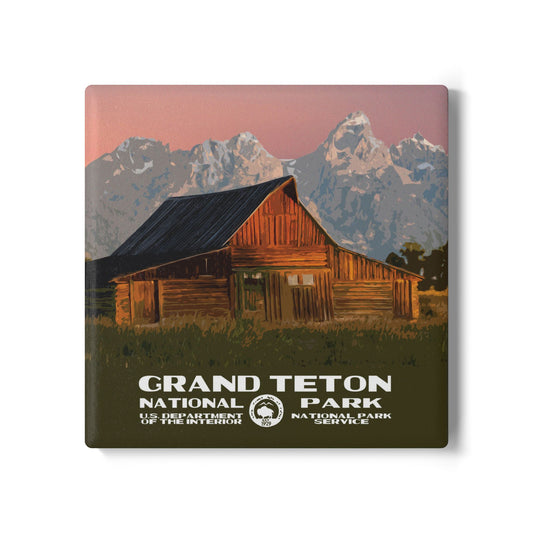 Grand Teton National Park Coaster - Moulton Barn