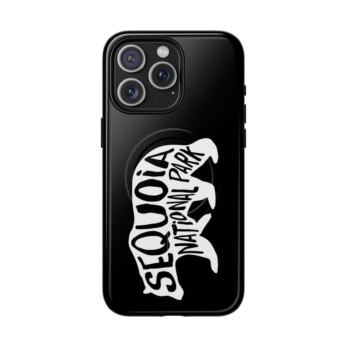 Sequoia National Park iPhone Case with MagSafe - Black Bear Design
