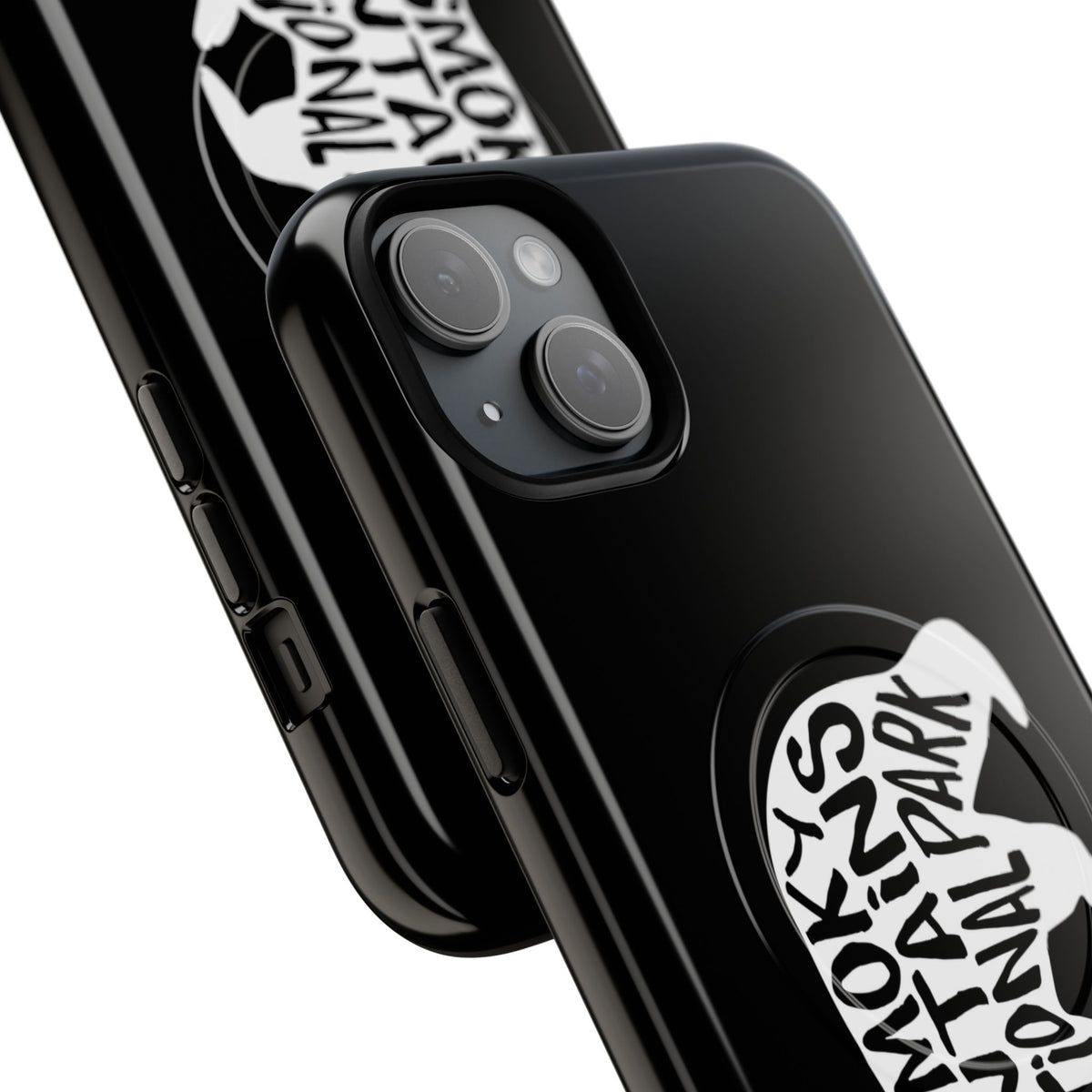 Great Smoky Mountains National Park iPhone Case with MagSafe - Black Bear Design