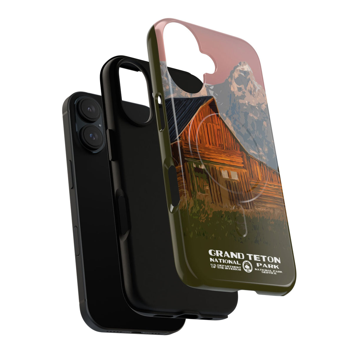 Grand Teton National Park iPhone Case with MagSafe - Moulton Barn