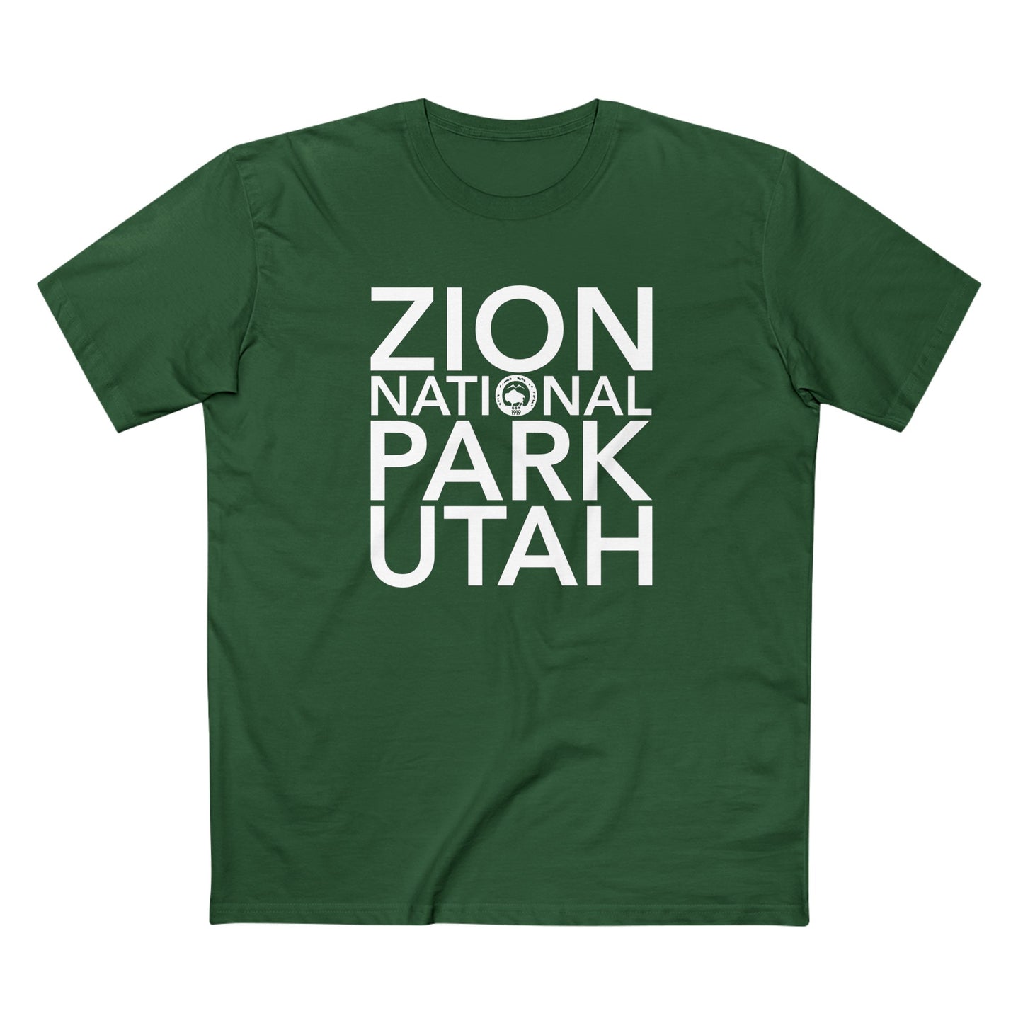 Zion National Park T-Shirt Block Text