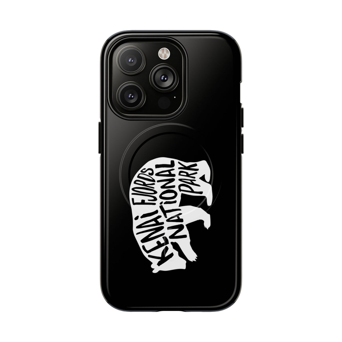 Kenai Fjords National Park iPhone Case with MagSafe - Grizzly Bear Design