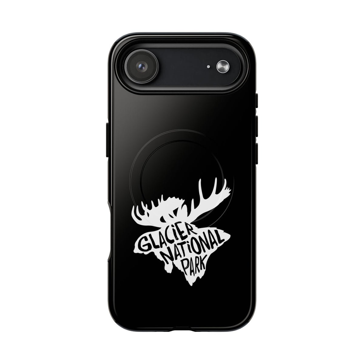 Glacier National Park iPhone Case with MagSafe - Moose Design