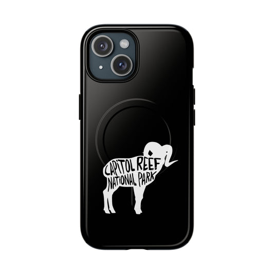 Capitol Reef National Park iPhone Case with MagSafe - Bighorn Sheep Design