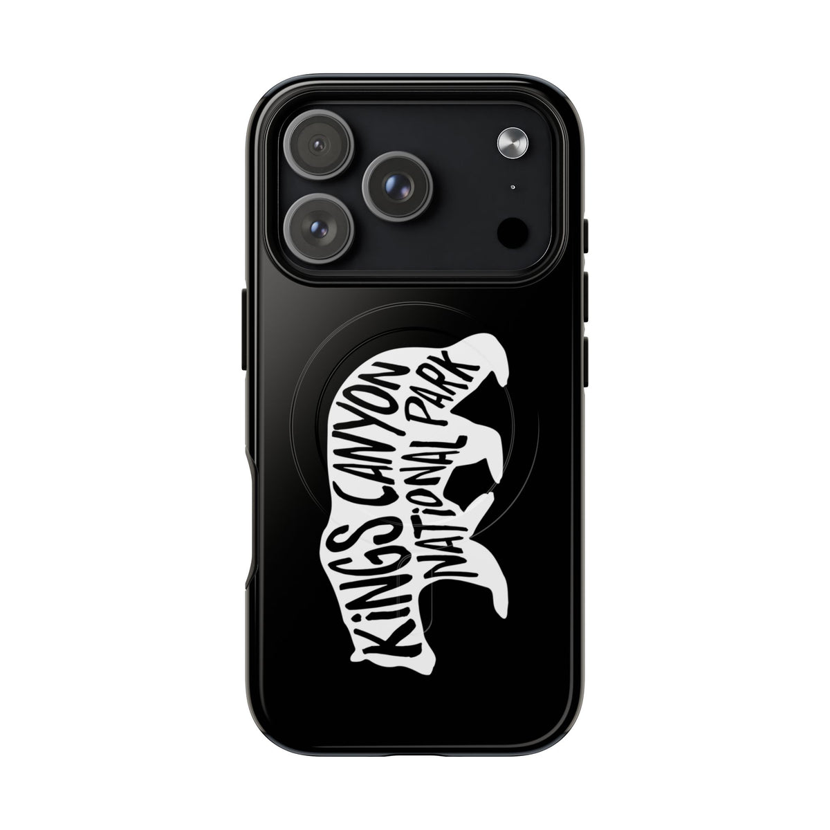 Kings Canyon National Park iPhone Case with MagSafe - Black Bear Design
