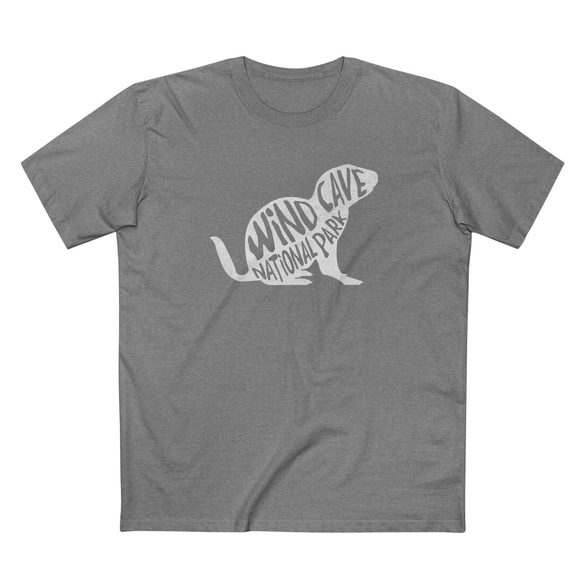 Wind Cave National Park T-Shirt - Prairie Dog in Athletic Heather