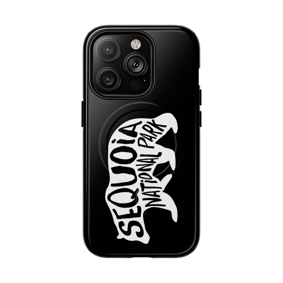 Sequoia National Park iPhone Case with MagSafe - Black Bear Design