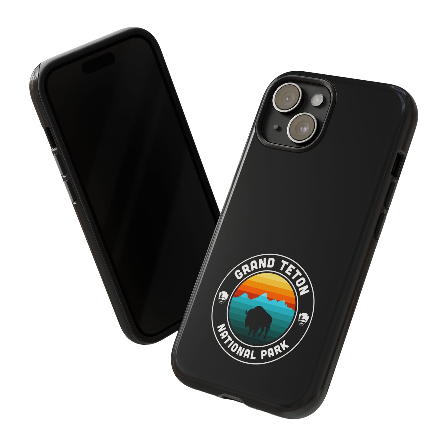 Grand Teton National Park Phone Case - Round Emblem Design