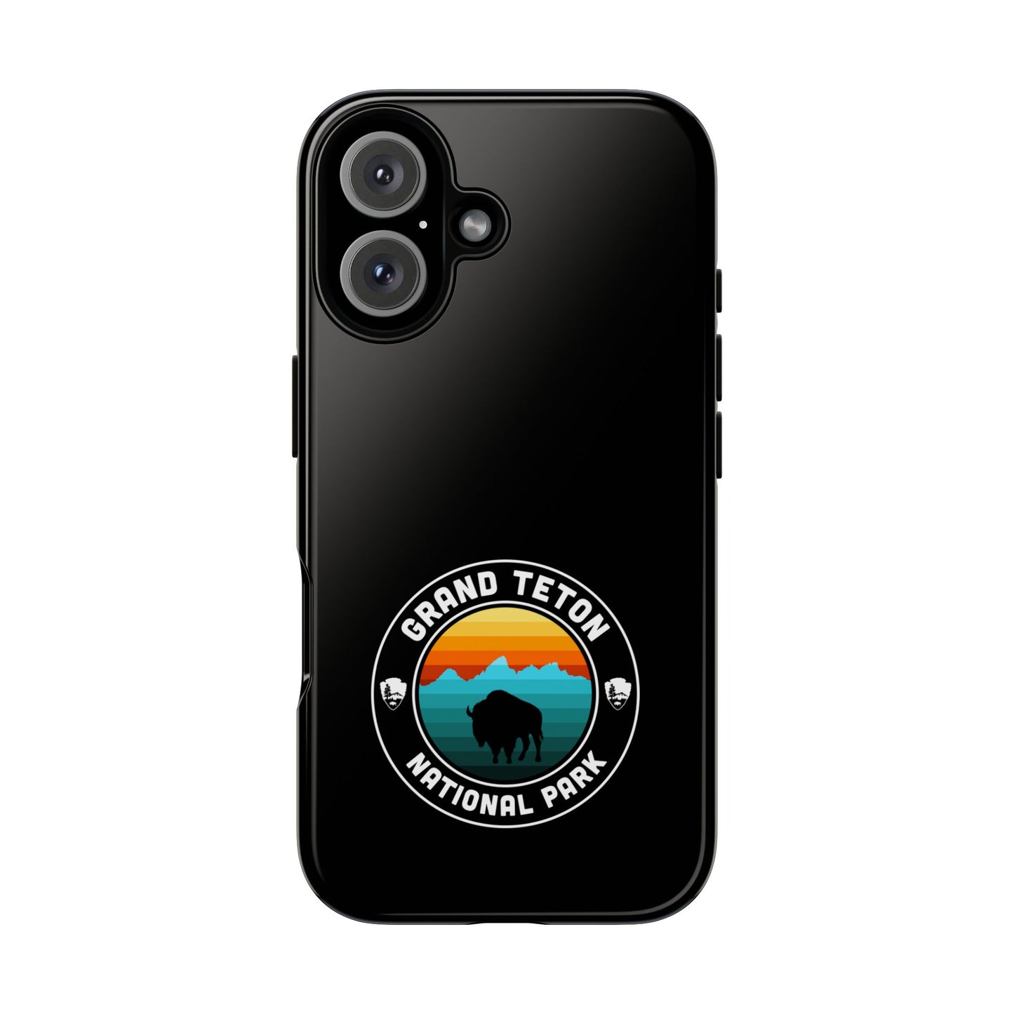 Grand Teton National Park Phone Case - Round Emblem Design
