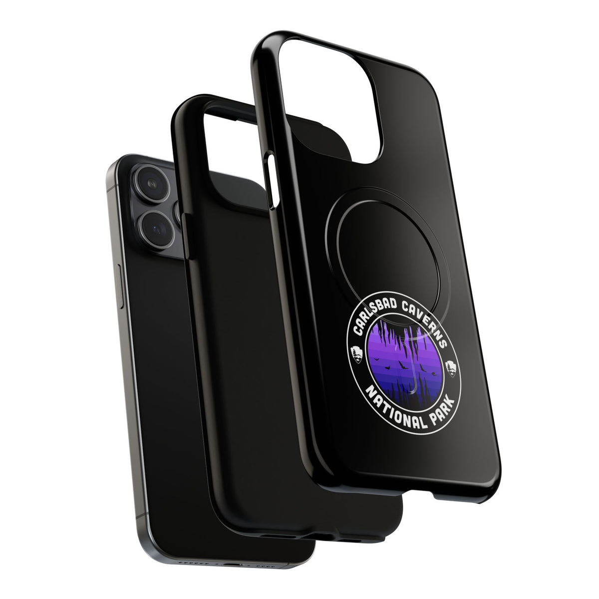 Carlsbad Caverns National Park iPhone Case with MagSafe - Round Emblem Design