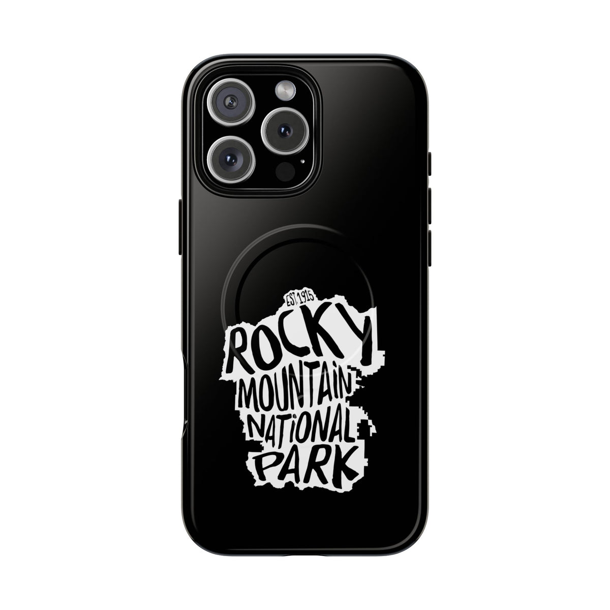 Rocky Mountain National Park iPhone Case with MagSafe - Map Design