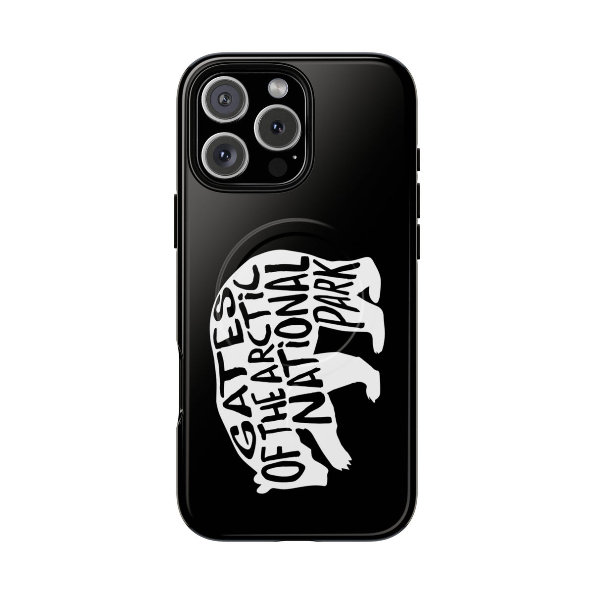 Gates of the Arctic National Park iPhone Case with MagSafe - Grizzly Bear Design