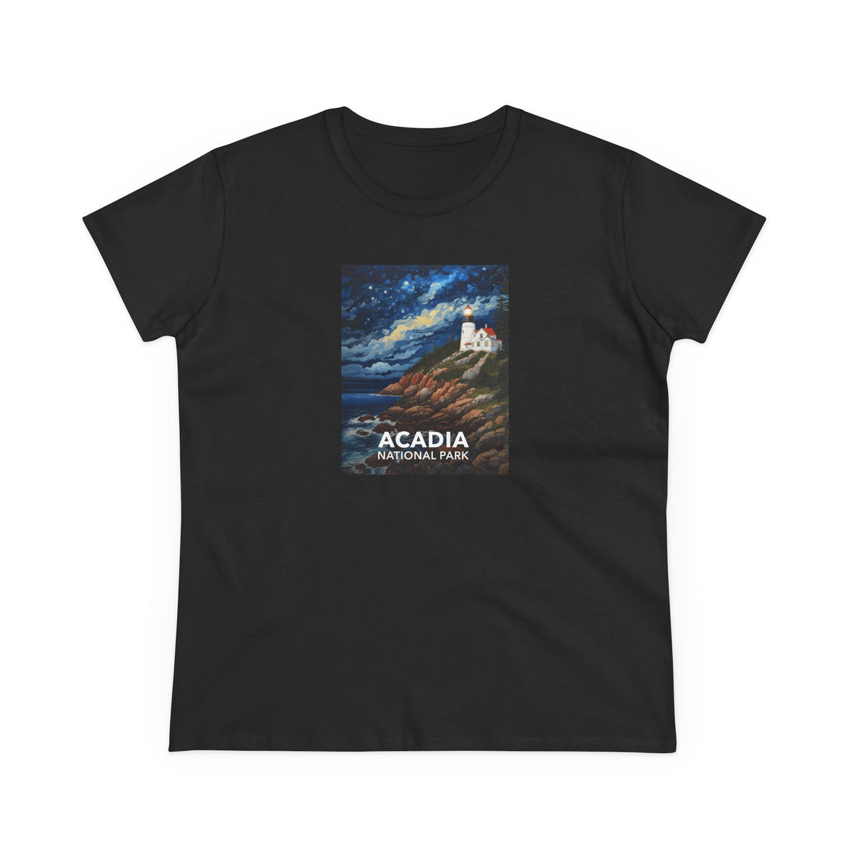 Acadia National Park Women's T-Shirt - Starry Night