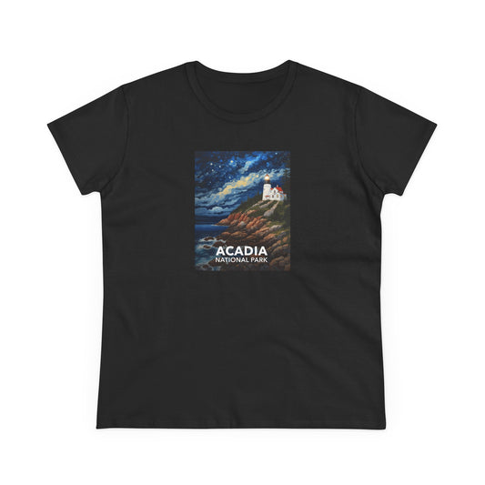 Acadia National Park Women's T-Shirt - Starry Night