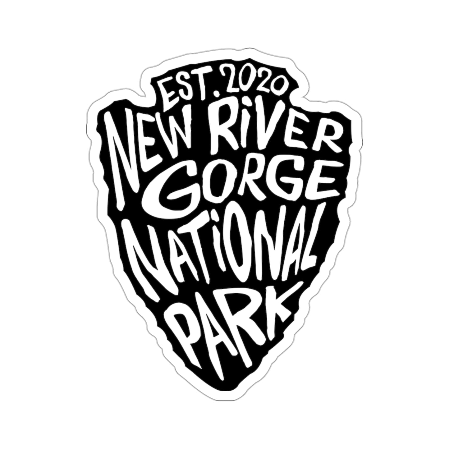 New River Gorge National Park Sticker - Arrow Head Design