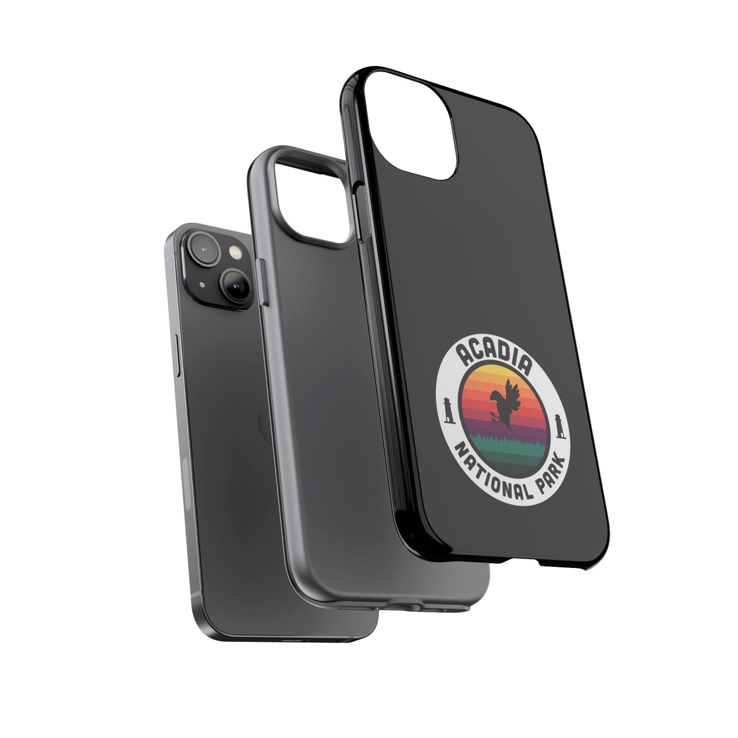 Acadia National Park Phone Case - Round Emblem Design