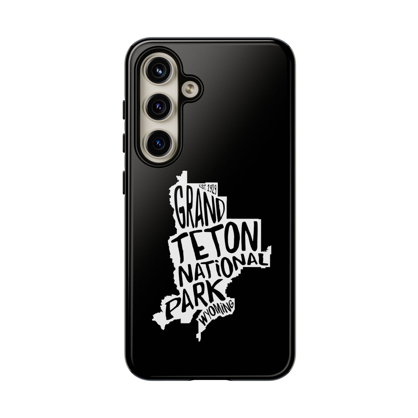 Grand Teton National Park Phone Case - Map Design