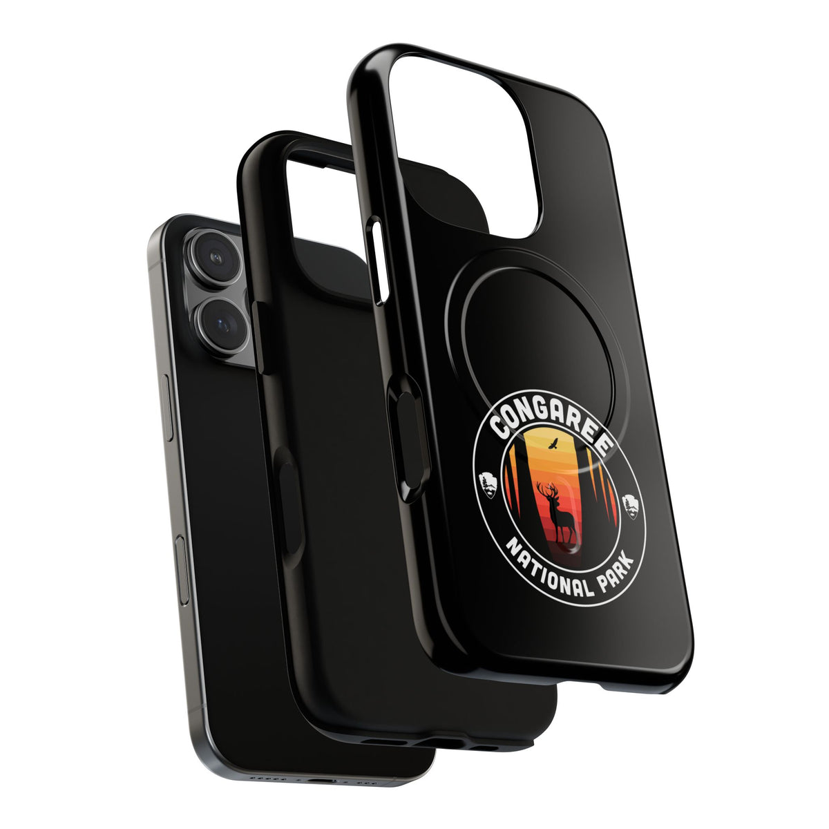 Congaree National Park iPhone Case with MagSafe - Round Emblem Design