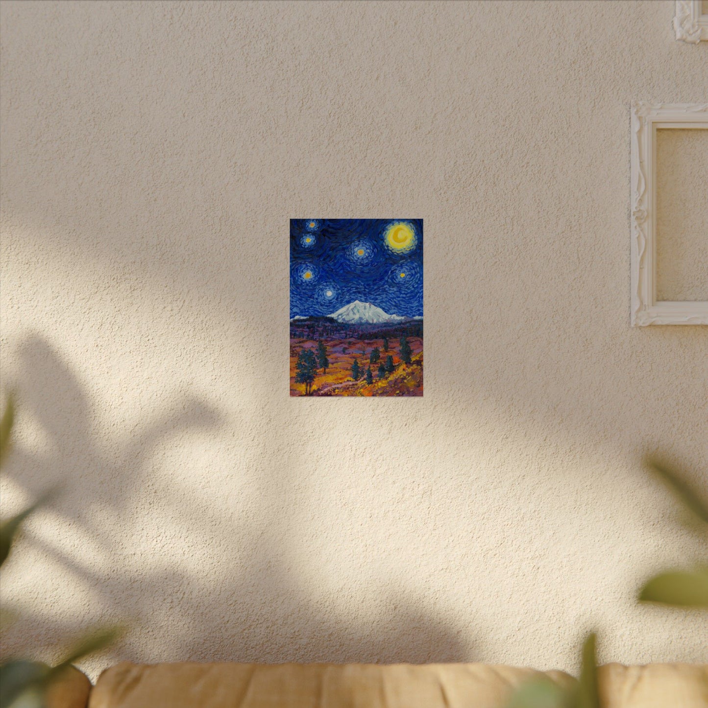 Lassen Volcanic National Park Starry Night Poster - Premium Textured Paper
