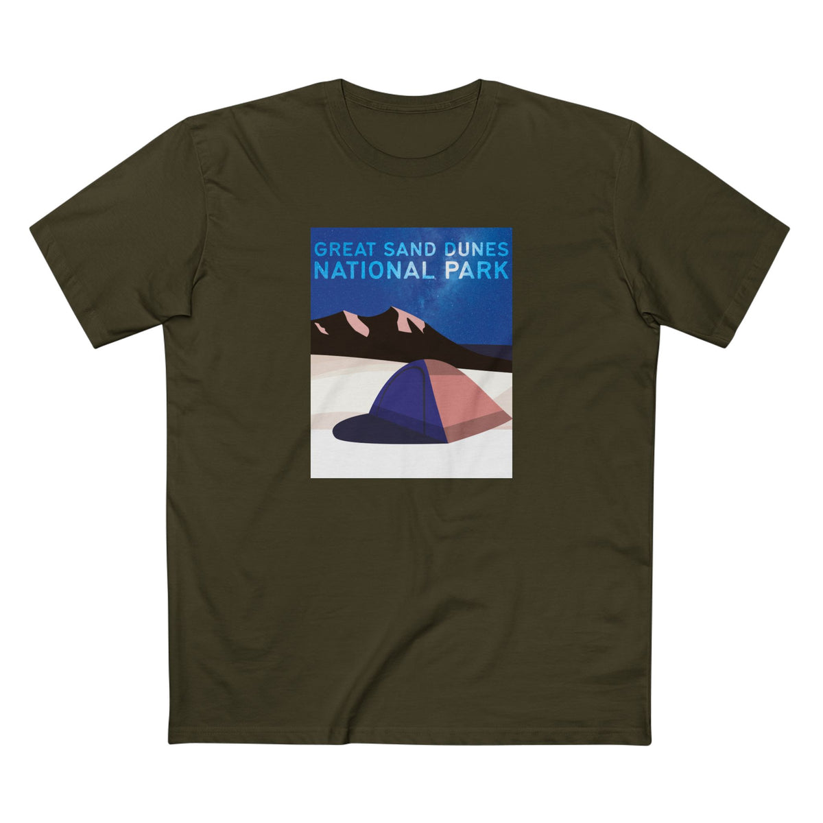 Great Sand Dunes National Park T-Shirt - Poster in Army