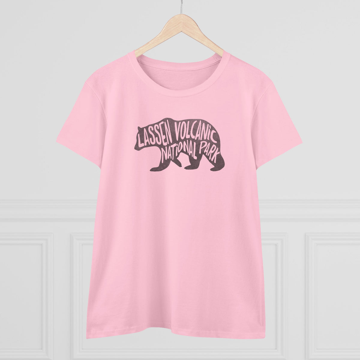 Lassen Volcanic National Park Women's T-Shirt - Black Bear
