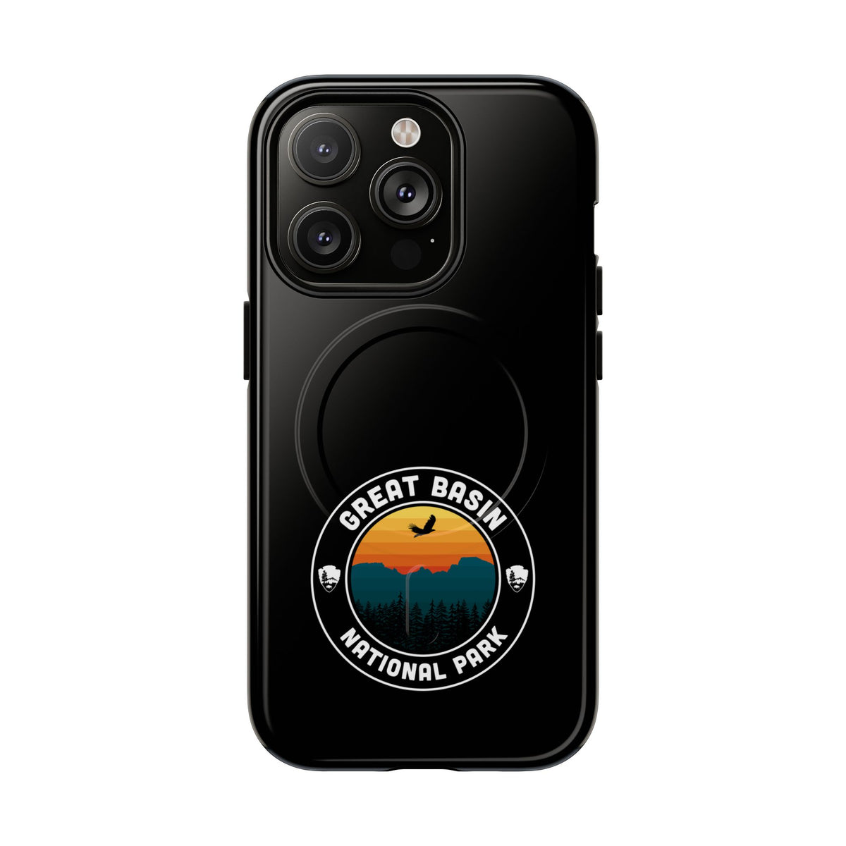 Great Basin National Park iPhone Case with MagSafe - Round Emblem Design