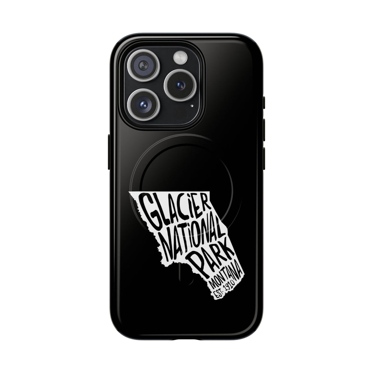 Glacier National Park iPhone Case with MagSafe - Map Design