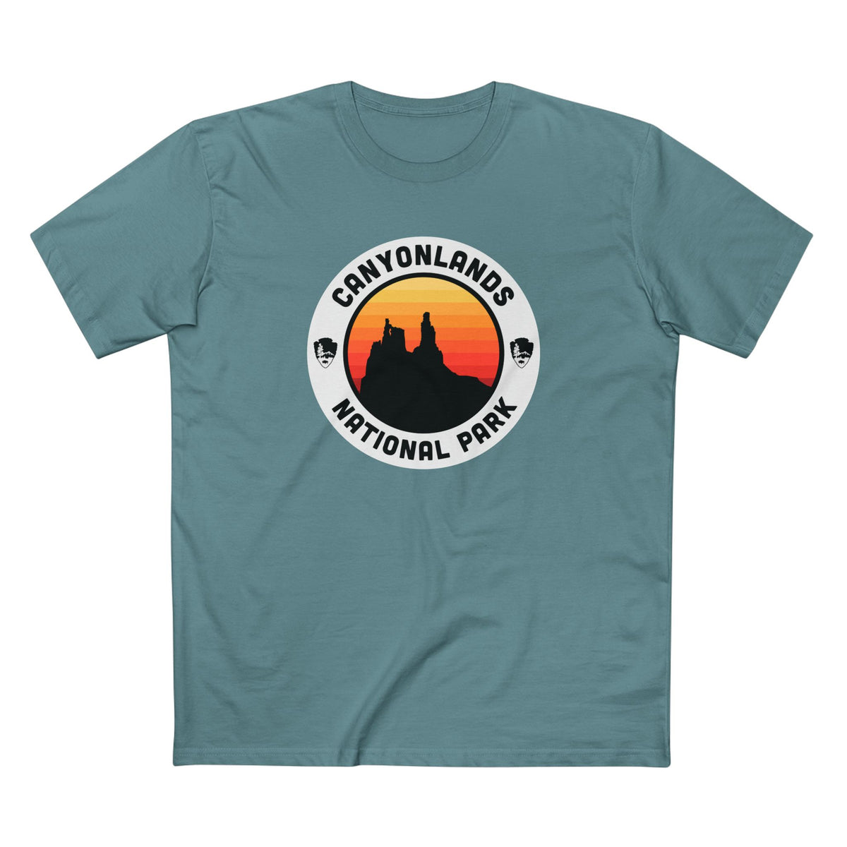Canyonlands National Park - Round Badge Design in Slate Blue