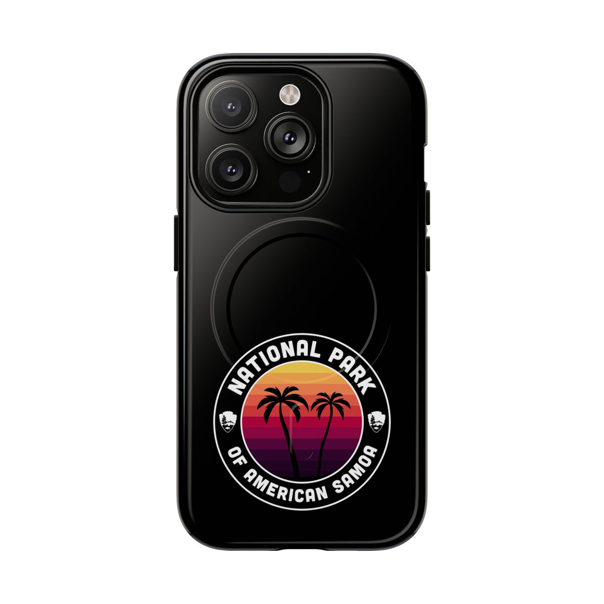 National Park of American Samoa iPhone Case with MagSafe - Round Emblem Design