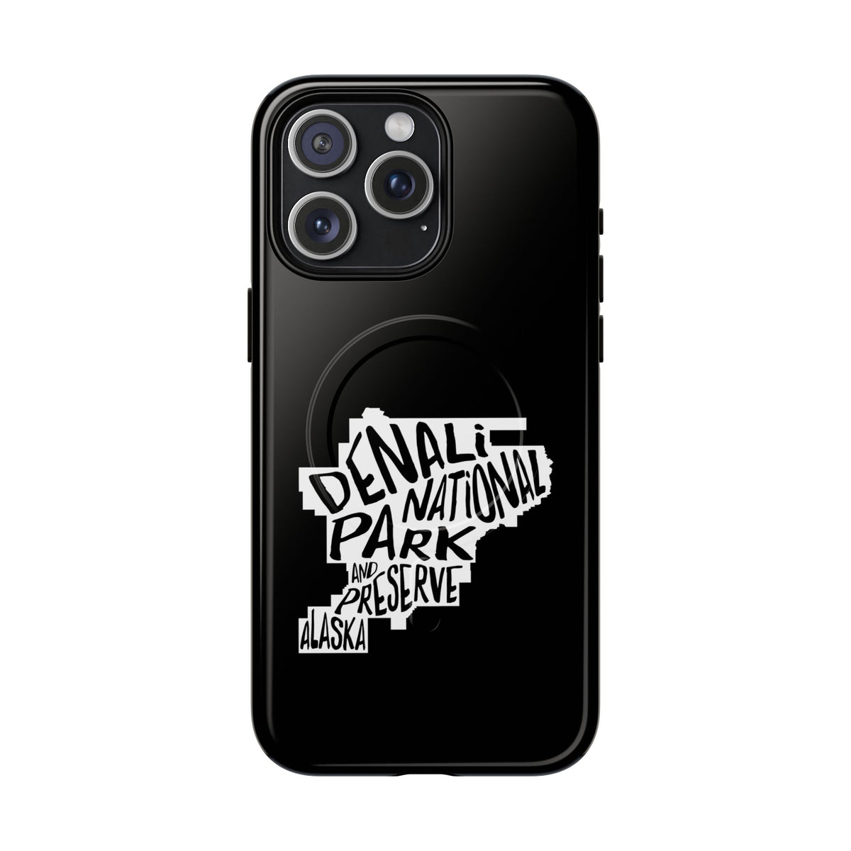 Denali National Park iPhone Case with MagSafe - Map Design